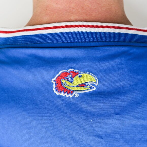 Vintage 90s Pro Player Kansas Jayhawks Pullover Windbreaker - Picture 7 of 10